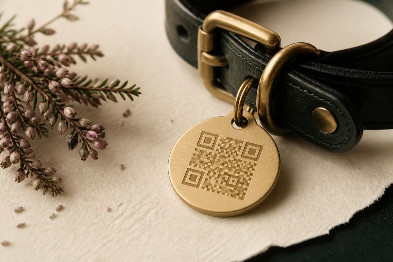 Brass eBionix tag ready for a retail counter